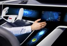 Blick in das Auto der Zukunft