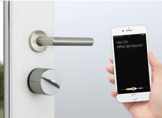 Das smarte T&uuml;rschloss Danalock V3 kombiniert ein klassisches Schl&uuml;sselsystems mit der intelligenten Steuerung per Smartphone f&uuml;r mehr Komfort und Sicherheit im eigenen Zuhause. &copy; Soular