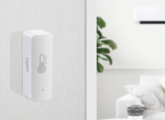 Raumklima im Blick: Neue Temperatur- & Luftfeuchtigkeits-Sensoren Luminea_Home_Control_ZigBee-Temperatur-_und_Luftfeuchtigkeits-Sensor