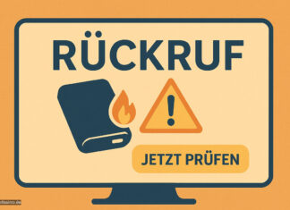 Rückruf wegen Brandgefahr wird angezeigt