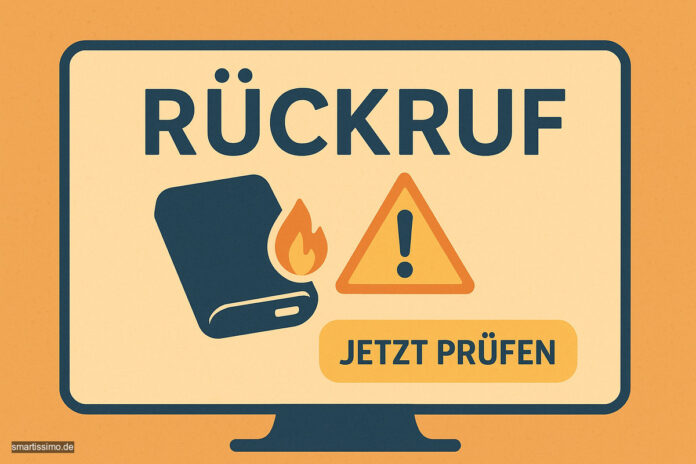 Rückruf wegen Brandgefahr wird angezeigt