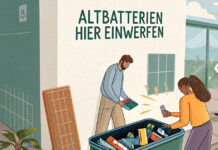 Batterien richtig einwerfen