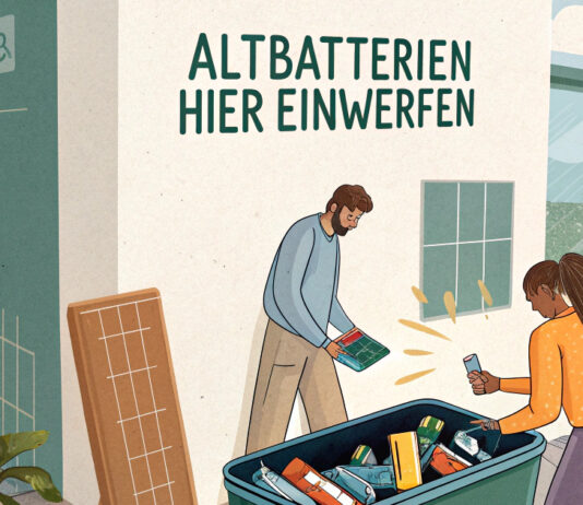 Batterien richtig einwerfen