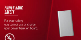 Verbot von Powerbanks während des Fluges bei Emirates