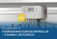 HOMEMATIC IP - FUSSBODENHEIZUNGSCONTROLLER - 8 KANÄLE, MOTORISCH