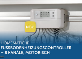 HOMEMATIC IP - FUSSBODENHEIZUNGSCONTROLLER - 8 KANÄLE, MOTORISCH