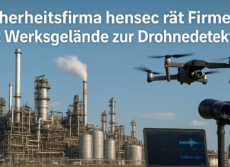 Warum Drohnen-Detektion für Unternehmen wichtig ist Drohnenabwehr vor einem Werksgelände