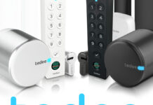 tedee Smart Locks: „Matter over Thread“ Update gestartet Silbernes tedee GO Smart Lock vor weißem Hintergrund