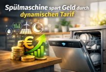 Sp&uuml;lmaschine spart Geld durch dynamischen Stromtarif