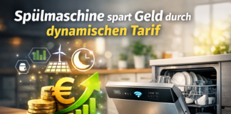 Sp&uuml;lmaschine spart Geld durch dynamischen Stromtarif