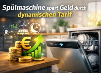 Sp&uuml;lmaschine spart Geld durch dynamischen Stromtarif