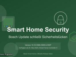 Bosch Smart Home: Wichtiges Sicherheitsupdate Bosch Smart Home Update Version 10.33.5580-5006 & 5007