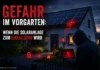 Hacker sitzt im Vorgarten zur &Uuml;bernahme einer Solaranlage